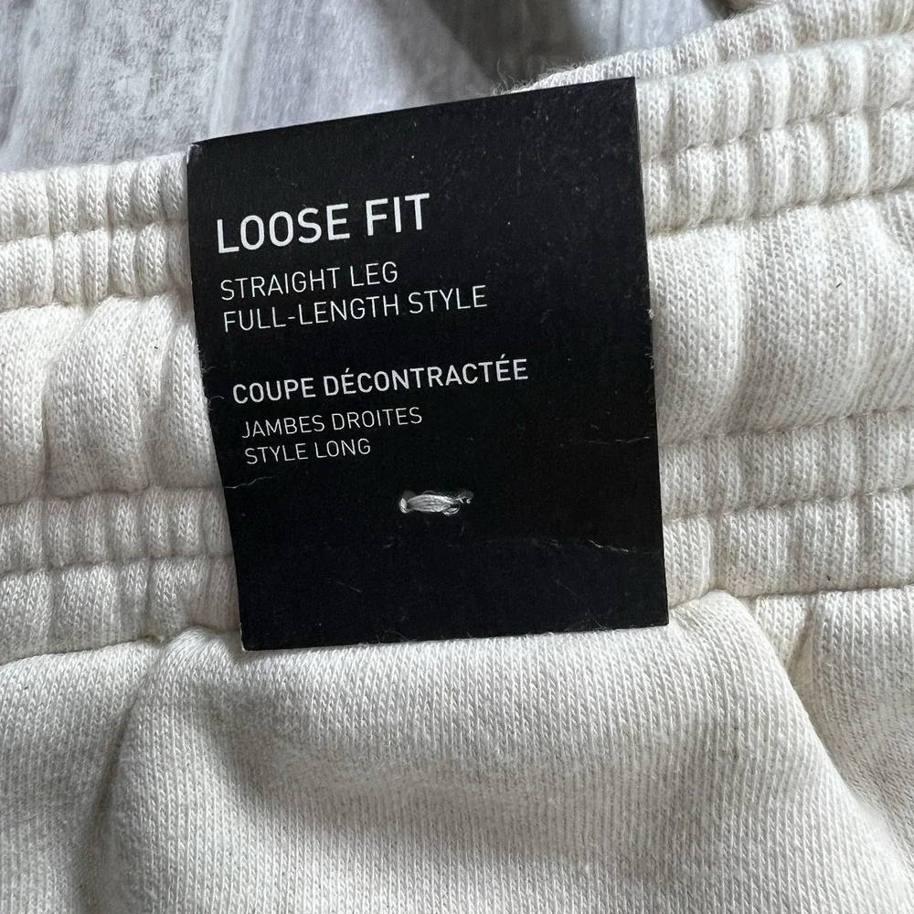 Adidas Women's XL All SZN Sweatpants Loose Fit Straight Leg IC6460 Cream Color‎